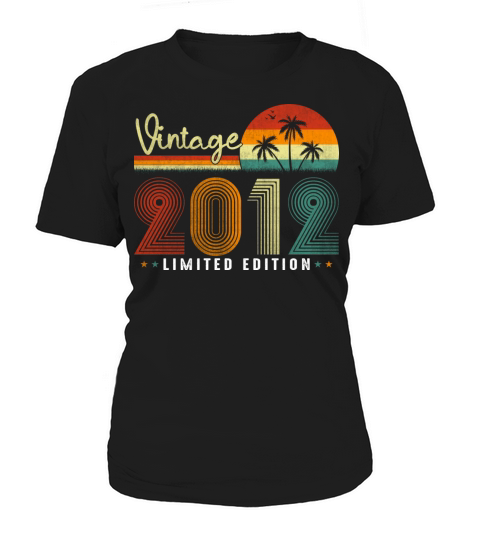 Vintage 2012 10 Years Old Birthday Gift Boy Girl Women's T-Shirt