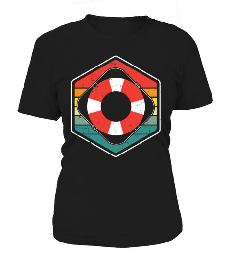 Vintage Lifebelt Lifeguard Distressed Women's T-Shirt