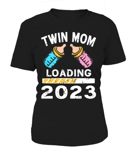 Womens Twin Mama Twin Mom to Be Pregnancy Women's T-Shirt