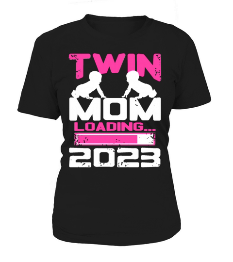 Womens Twin Mama Twin Mom to Be Pregnancy Women's T-Shirt
