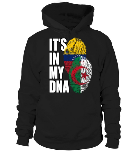 Algerian And Venezuelan Mix Heritage DNA Flag Hoodie Unisex