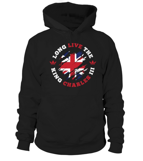 King Charles 3rd British Flag Coronation Hoodie Unisex