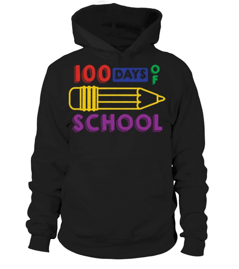 Vintage 100 Days Of School Hoodie Unisex