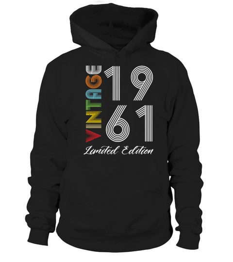 Vintage 1961 Vintage Birthday Retro Vintage Hoodie Unisex