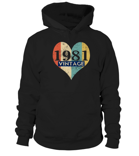 Vintage 1981 Retro Hoodie Unisex