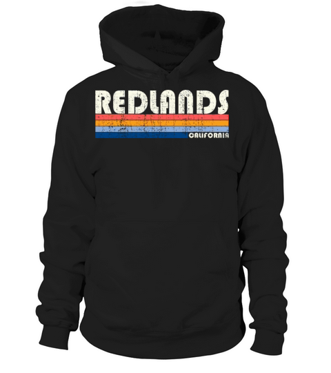 Vintage 70S 80S Style Redlands Ca Hoodie Unisex