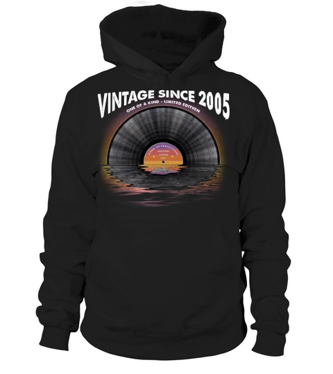 Vintage since 2005 Retro Disco Music Vintage Hoodie Unisex