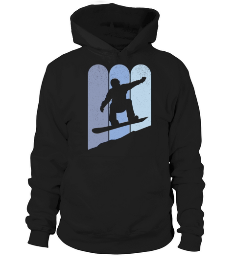 Vintage Snowboarding Downhill Hoodie Unisex