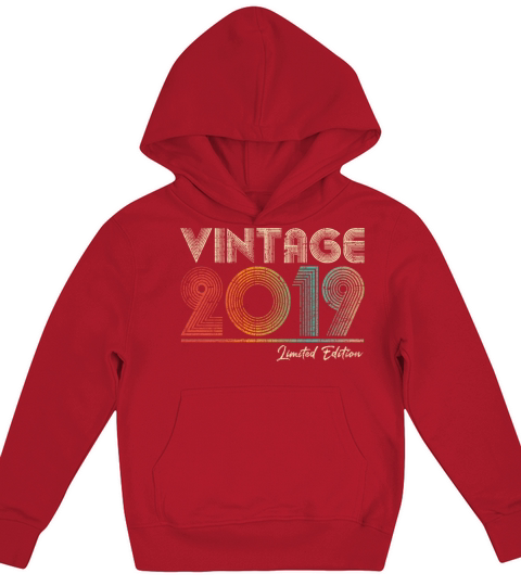 4 Year Old Vintage 1989 4th Birthday Gift Kids Hoodie