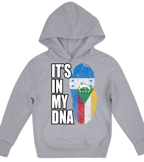 Comoran And Honduran Mix Heritage DNA Flag Kids Hoodie