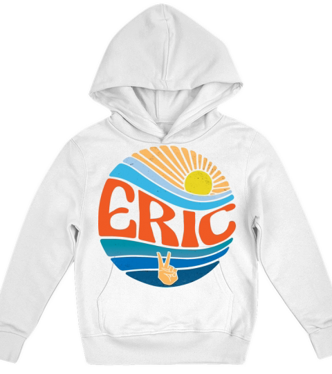 Eric Shirt Vintage Sunset Eric Groovy Tie Dye Kids Hoodie