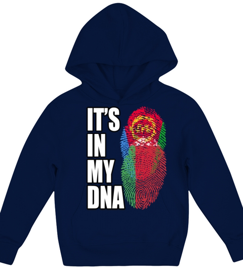 Eritrean And Belarusian Mix Heritage DNA Flag Kids Hoodie