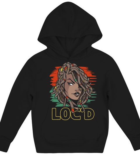 Its the Locs For Me - Afro Hair Black American Kids Hoodie