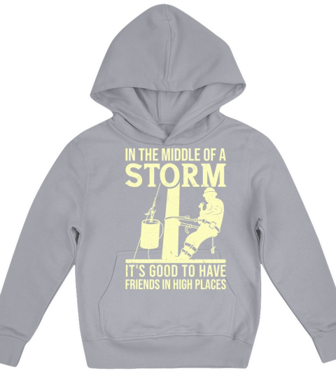 Thank A Lineman Quote Electrical Lineman Kids Hoodie