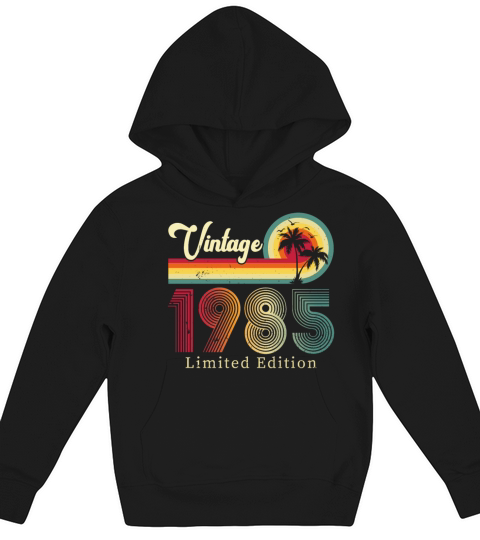 Vintage 1985 All Original Parts Kids Hoodie