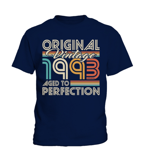 30th birthday vintage 1993 aged to perfection Kids T-Shirt