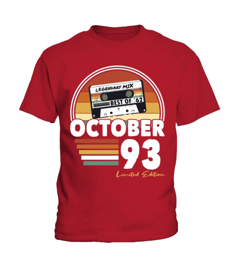 30th birthday vintage october 1993 limited edition Kids T-Shirt