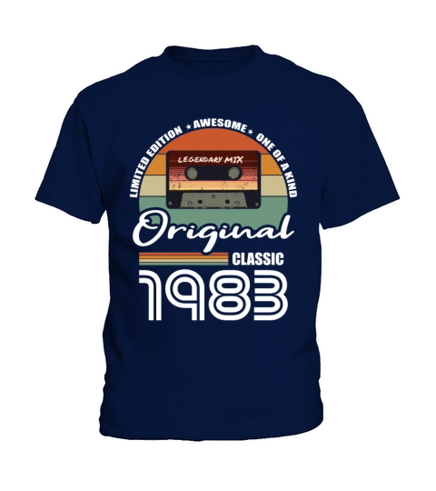 40th birthday vintage 1983 original classic 1983 Kids T-Shirt