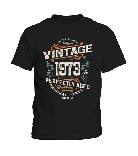 50 Years Old Vintage 1973 Man Myth Legend 50th Kids T-Shirt