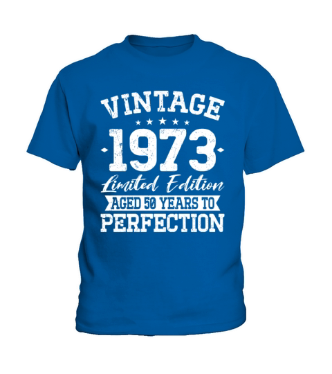 50th birthday vintage 1973 50 years Kids T-Shirt