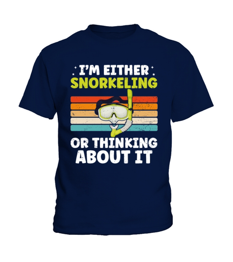 Funny Snorkeling Dive Design For Snorkeler Cool Kids T-Shirt