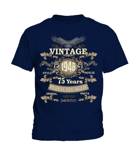 Gift for 75th birthday - Vintage ornaments - gift Kids T-Shirt