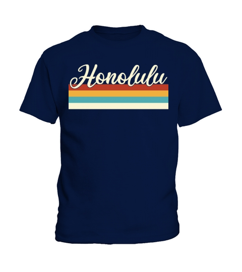 Honolulu - Hawaii - Retro - Vintage United States Kids T-Shirt