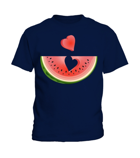 Piece of a watermelon with a heart Kids T-Shirt