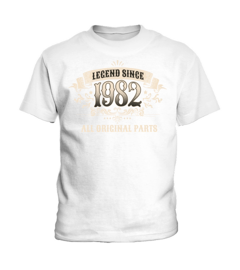 Retro Vintage Birthday Legend Since 1982 Kids T-Shirt