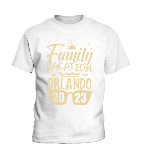 Vintage Orlando Vacation 2023 Matching Family Trip Kids T-Shirt