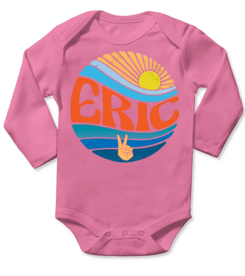 Eric Shirt Vintage Sunset Eric Groovy Tie Dye Long Sleeve Baby One-Piece