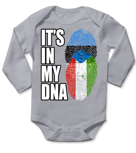 Estonian And Equatorial Estonian Mix Heritage DNA Long Sleeve Baby One-Piece