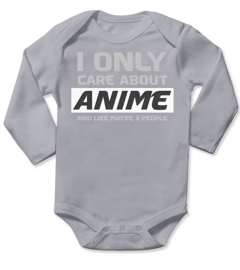 I only care about anime and like maybe 3 people Long Sleeve Baby One-Piece