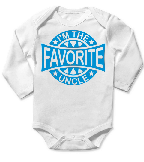 im the favorite uncle Long Sleeve Baby One-Piece