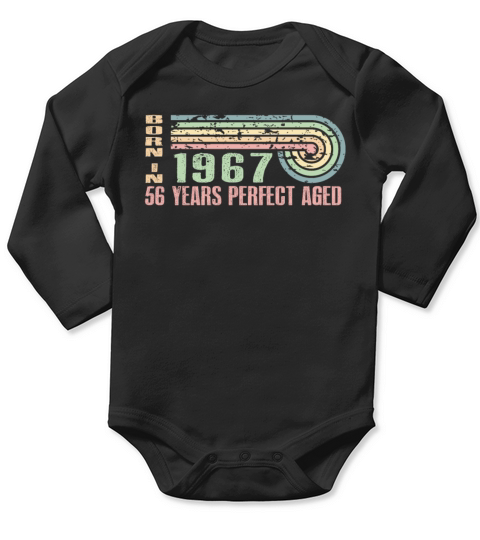 Legends Are Born In 1967 56 Years Old 56th Long Sleeve Baby One-Piece