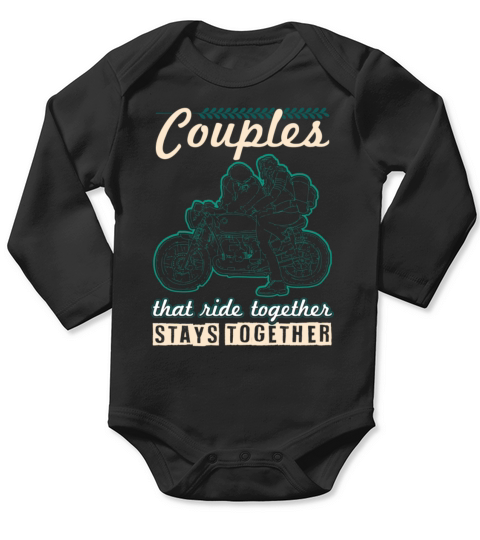 motorcycle couples saying biker Long Sleeve Baby One-Piece