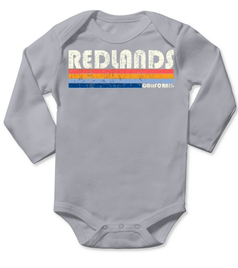 Vintage 70S 80S Style Redlands Ca Long Sleeve Baby One-Piece
