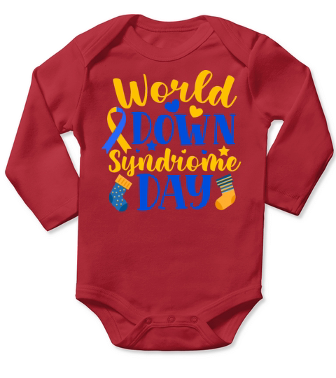 World Down Syndrome Day Outfit for Men Women Kids Long Sleeve Baby One-Piece
