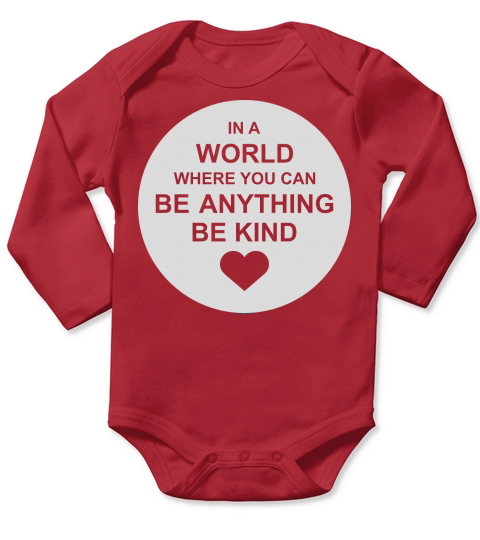 you can be kind Long Sleeve Baby One-Piece