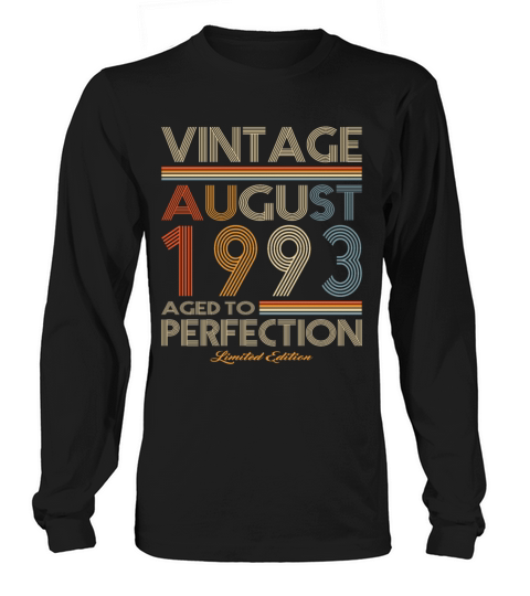 30th birthday vintage august 1993 limited edition Long sleeved Unisex