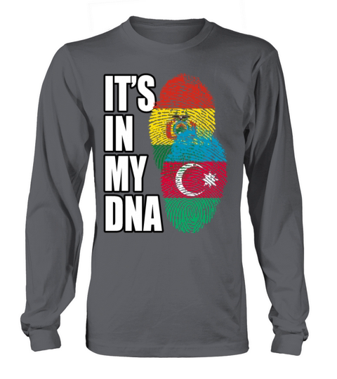 Azerbaijani And Bolivian Mix Heritage DNA Flag Long sleeved Unisex