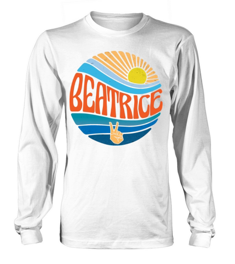 Beatrice Shirt Vintage Sunset Beatrice Groovy Tie Long sleeved Unisex