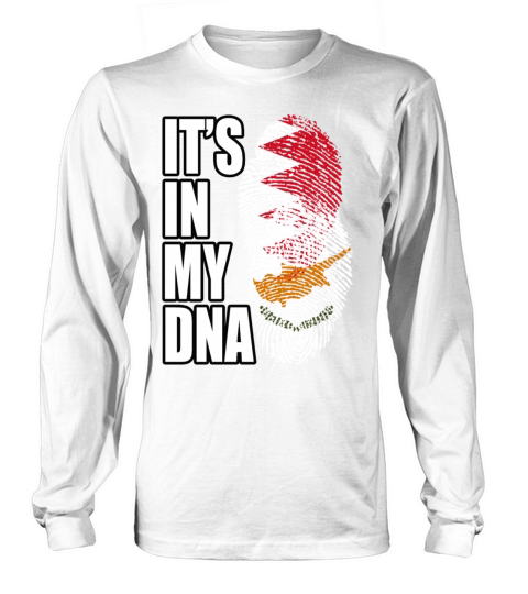 Cypriot And Bahraini Mix Heritage DNA Flag Long sleeved Unisex