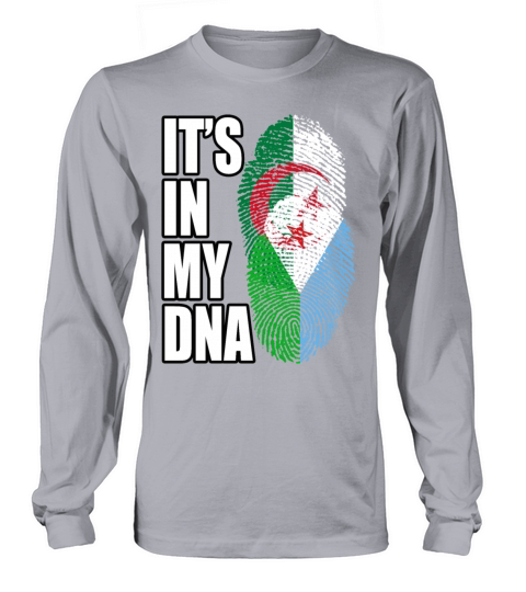 Djiboutian And Algerian Mix Heritage DNA Flag Long sleeved Unisex