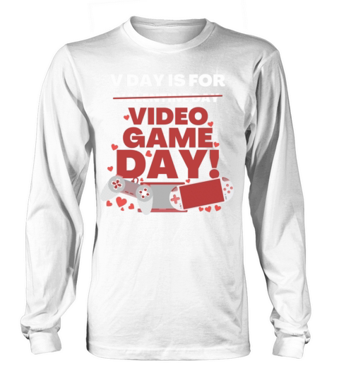 Funny Valentine Day Couple Shirt V Day Is For Vide Long sleeved Unisex