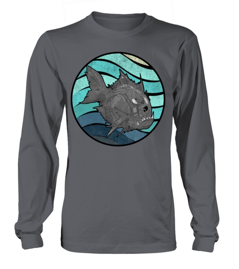 Retro Piranha Long sleeved Unisex