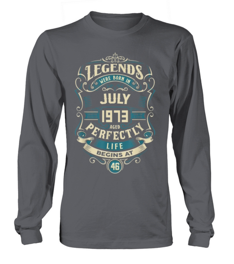 Retro Vintage July 1973 birthday Long sleeved Unisex