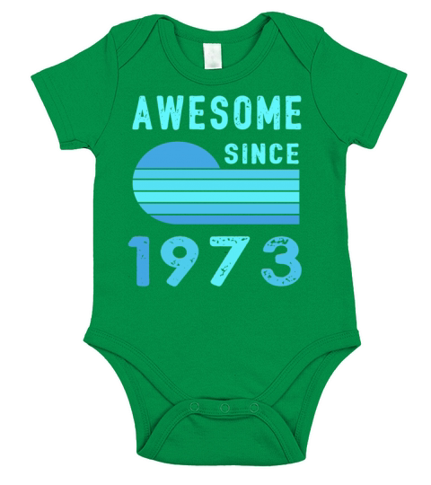 1973 Birthday Retro Vintage Gift vintage Short Sleeve Baby One-Piece