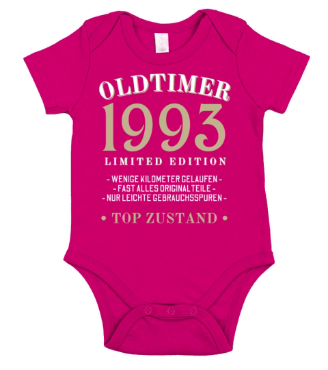30th Birthday Vintage 1993 Short Sleeve Baby One-Piece
