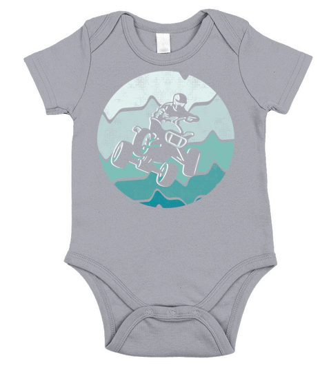 ATV Bike Vintage Retro Offroad 4 wheeler Quad Short Sleeve Baby One-Piece